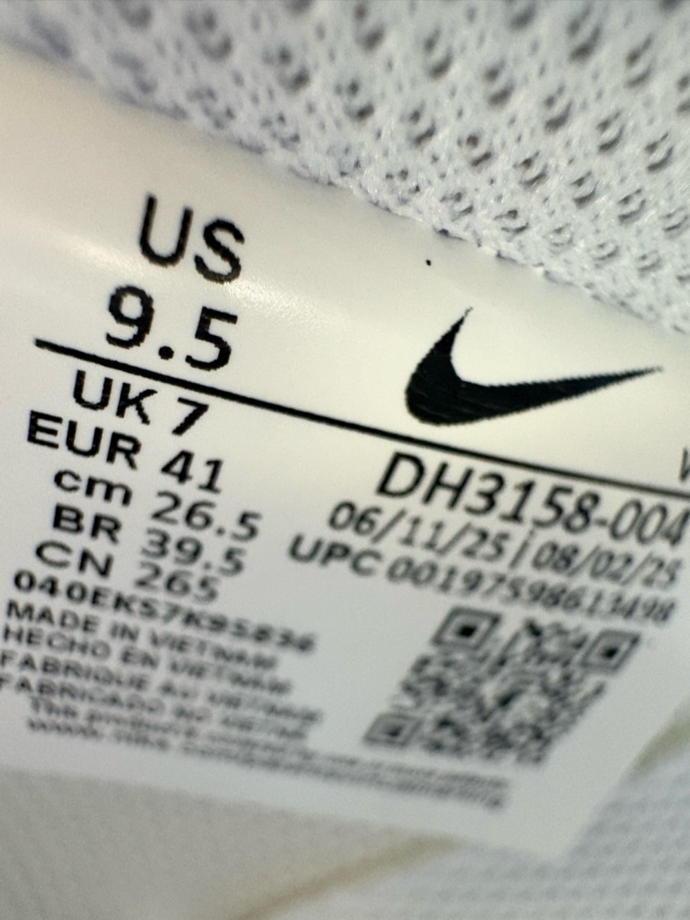 Nike Court Vision Low Next Nature White Grey Womens Sneakers Sz9.5 Streetwear - Picture 7 of 7